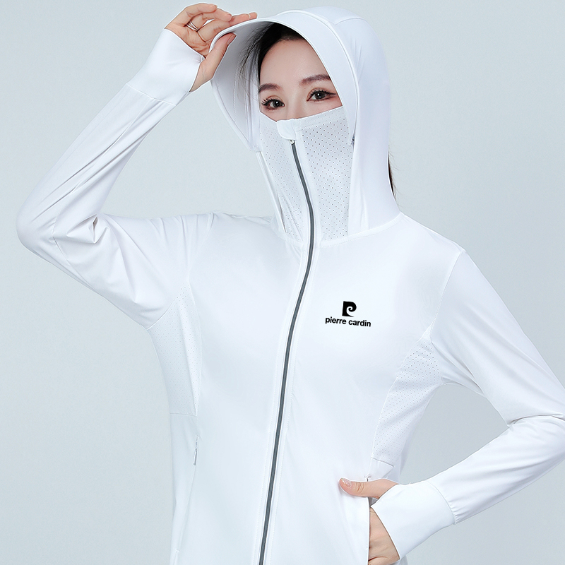 Pierre Cardin уличная солнцезащитная одежда с защитой от ультрафиолета, женская куртка из ледяного шелка, новинка 2025 года, летняя свободная солнцезащитная одежда