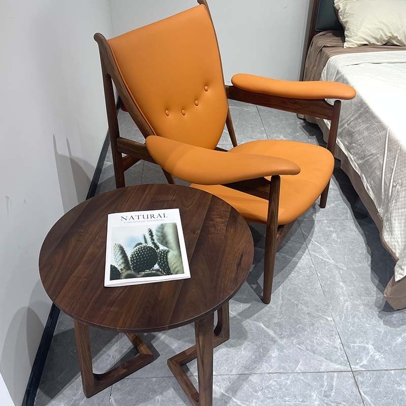 Мебель по индивидуальному дизайну из североамериканского черного ореха, оригинальное кресло руководителя Чжоу Донга из того же ясеня, кожа из одного песка