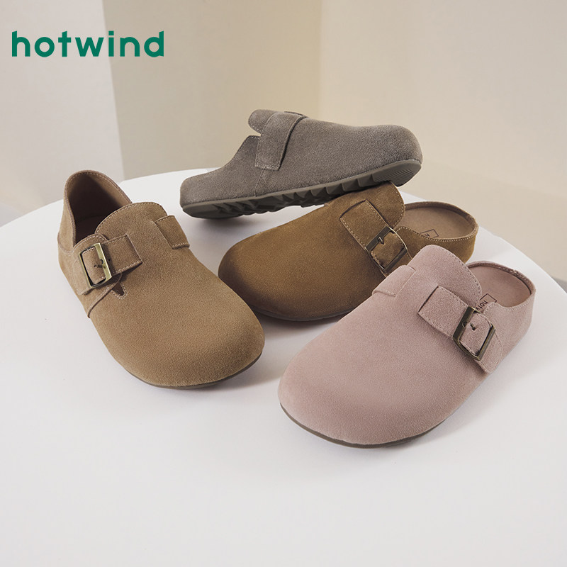 Модные женские туфли Birkenstocks на плоской подошве; сезон весна; новинка 2025 года; повседневные тапочки в стиле ретро; универсальная женская обувь