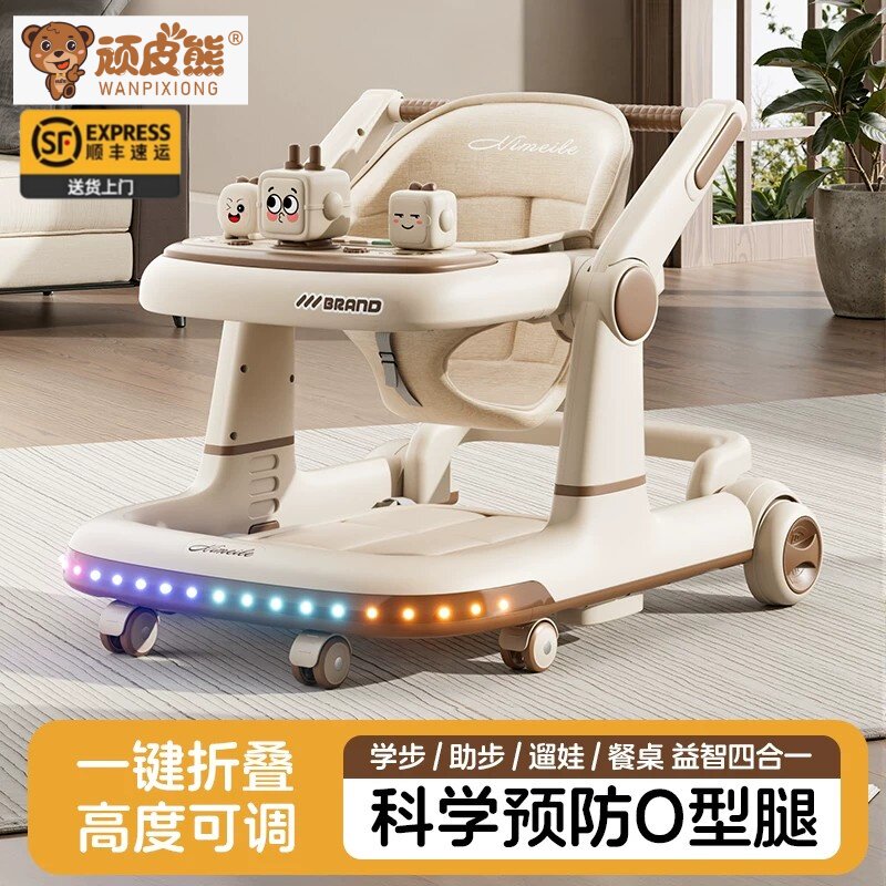 2026 новые ходунки anti-O-leg baby baby многофункциональная детская складная тележка starter