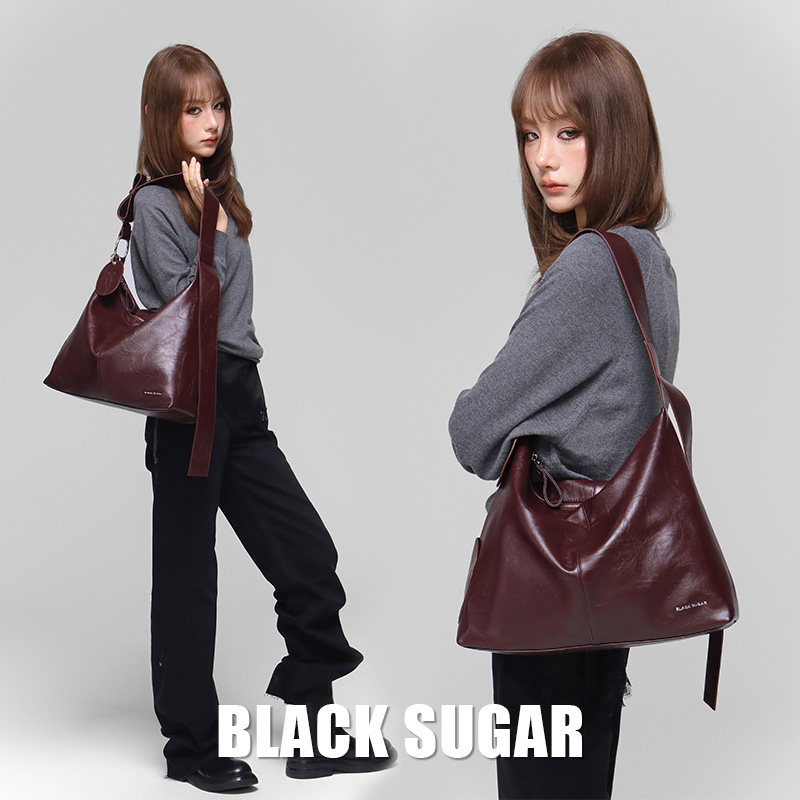 Нишевый дизайн Black Sugar Bus, винно-красная сумка-тоут большой емкости, сумка-мессенджер для пригородных поездок