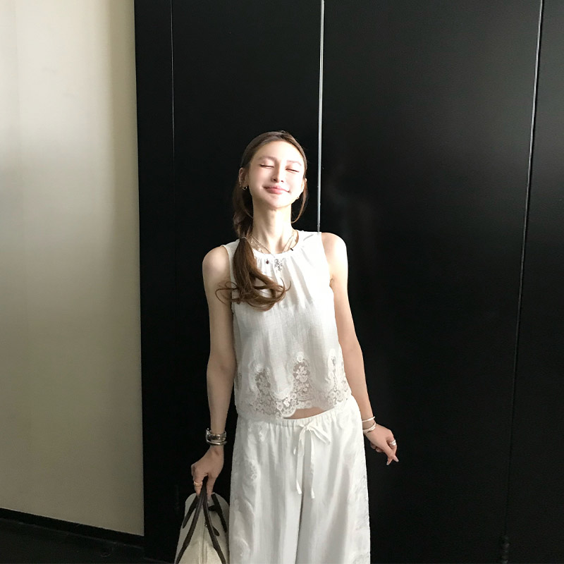 Skk Store Fariman праздничный стиль из хлопка и льна для тяжелой промышленности, вязаная крючком кружевная блузка с вышивкой, комплект шаровар