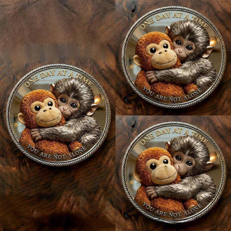 Международный новый продукт эмоциональной поддержки Monkey Coin - Символ мира, Монета-обезьяна эмоциональной поддержки