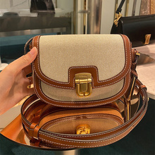 Ten Year Old Shop, Seven Colors, Korean Joygryson Bag, 2023 New Saddle Bag, Women's Fashion Retro Cowhide Bag, Han Suxi, Same Style Women's Bag