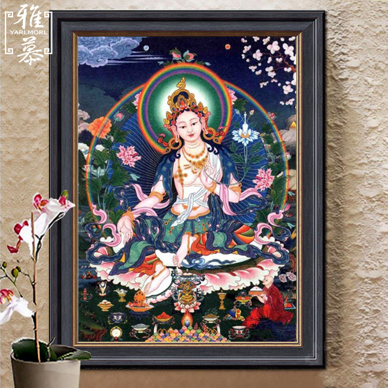 Новый набор для самостоятельной вышивки крестом Yamu cross stitch ручной работы DMC полон вышитых символов Дзэн - двадцати одной матери-бодхисаттвы