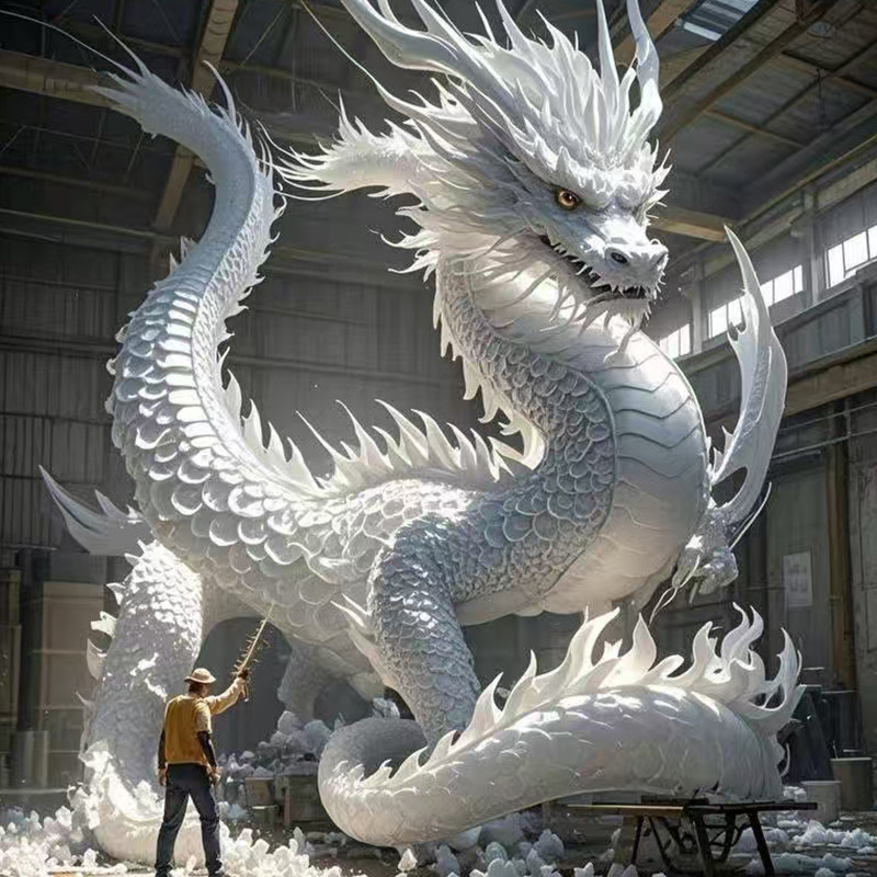 Индивидуальная скульптура из пенопласта большая фигура животного в форме дракона, моделирующая свадебный замок, скульптура из пенопласта, отдел продаж отеля IP по индивидуальному заказу