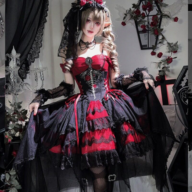 Unknown Star Original Dragon Bone Eternal Thorns Dark Gothic Lolita JSK Dress Spring/Summer