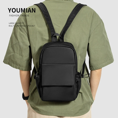 Маленький мужской рюкзак, сумка через плечо, нагрудная сумка, сумка для путешествий, ранец