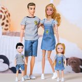 Полный комплект одежды для кукольной семьи Babi, 4 Песо, Ме, Пай,