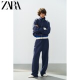 Осенняя новинка ZARA2026, женские брюки TRF из технологичной ткани на шнуровке со средней талией и широкими штанинами 5427505 405