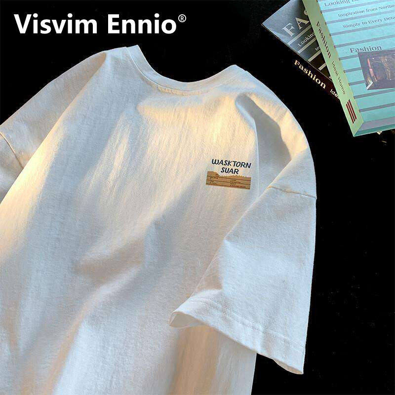 Visvim Ennio Heavy Short sleeved T-shirt for Men's Summer 2026 New Style for Men's Loose Top Clothes, Youth Trendy
