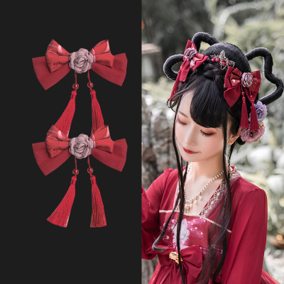 taobao agent 头饰古风发夹饰品汉服配饰洛丽塔中华风女童发饰边夹流苏对夹