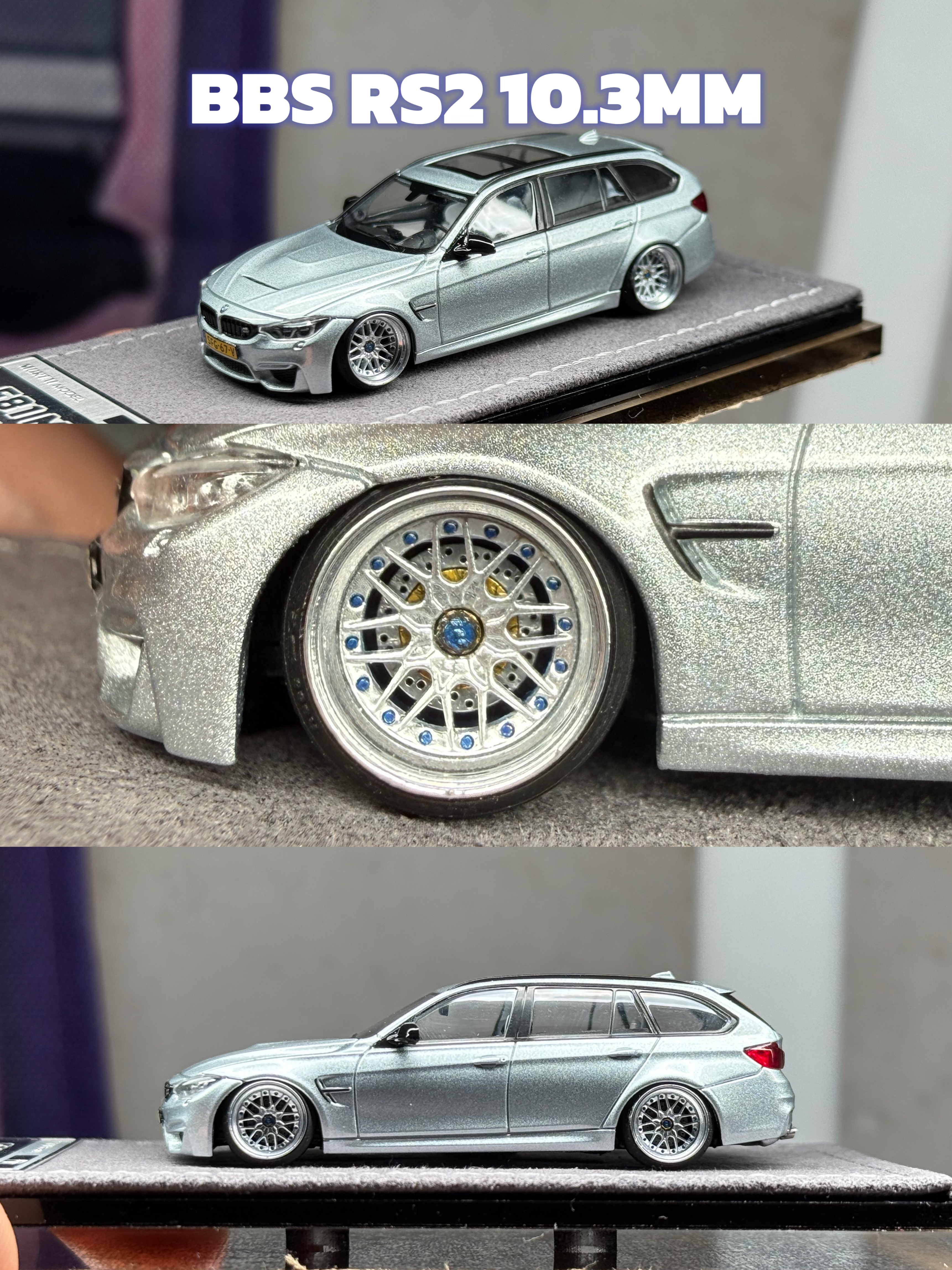 Ступица колеса KX-64 proportional BBS RS2 с тонкой отделкой из смолы, закрытое колесо 10,3 мм TLV/minigt