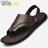 Немецкие сандалии camel dynamic, мужские кожаные летние сандалии на мягкой подошве с зажимным носком, мужские сандалии двойного назначения, которые можно замачивать в воде и водить машину.