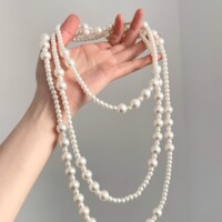 Vintage Irregular pearls necklace