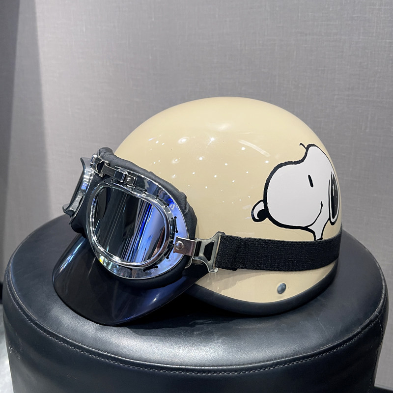 Retro 3C certified electric scooter helmet, summer sun protection, personalized goggles...