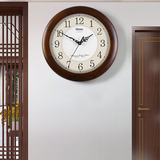 Хан часы настенные часы для гостиной ретро часы из цельного дерева немые современные настенные часы простые скандинавские кварцевые часы HW13