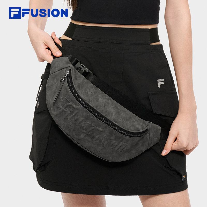 Поясная сумка FILA FUSION, мужская новинка 2025 года, модная сумка для ручной клади, сумка на плечо для пары, черная сумка-мессенджер