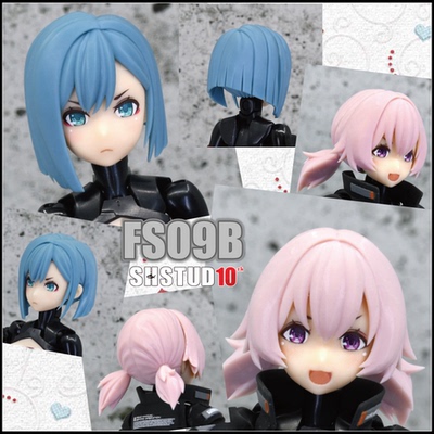 taobao agent MXM SH STUDIO 1/12 机娘 女神装置 头发 发型 树脂GK改件 FS09B