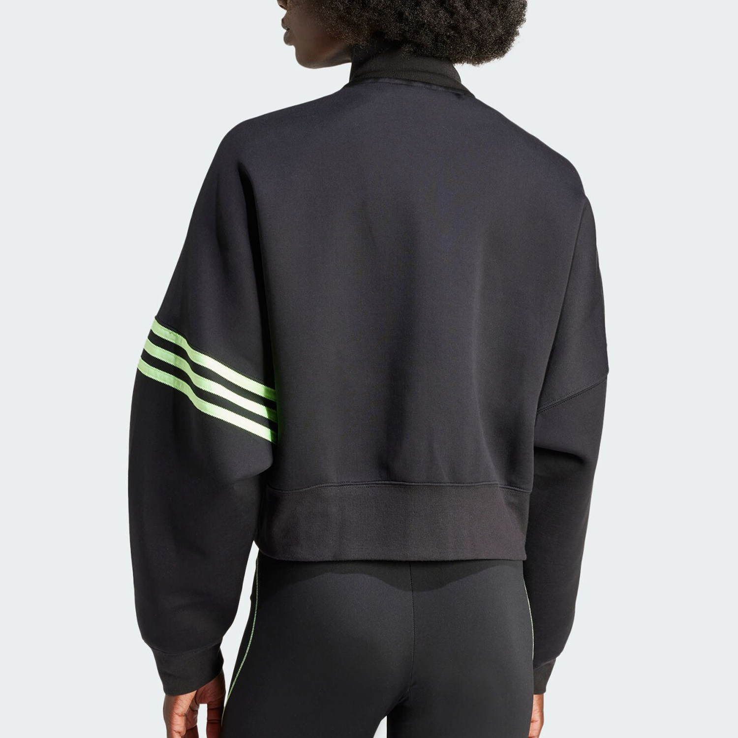 Adidas/женская повседневная спортивная куртка с воротником-стойкой из натуральной кожи Clover Adidas IU2505
