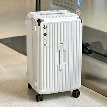 INS High Capacity Luggage Case Student Male Mute Universal Wheel Thickened Trolley Case Female Export Japan Code Leather Case