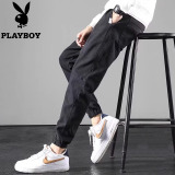 Джинсы-стрейч Playboy, мужские весенне-осенние джинсы 2026, новые свободные хлопковые повседневные длинные брюки из Тяньшаня