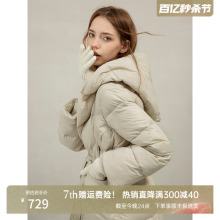 Mix Selection warm hooded down jacket for women's winter thick coat, long windproof bread jacket