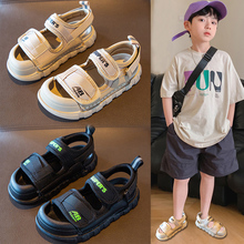 Next kiss UK Boys' Sandals 2024 New Summer Boys' Baotou Baby Shoes Sports Beach Shoes