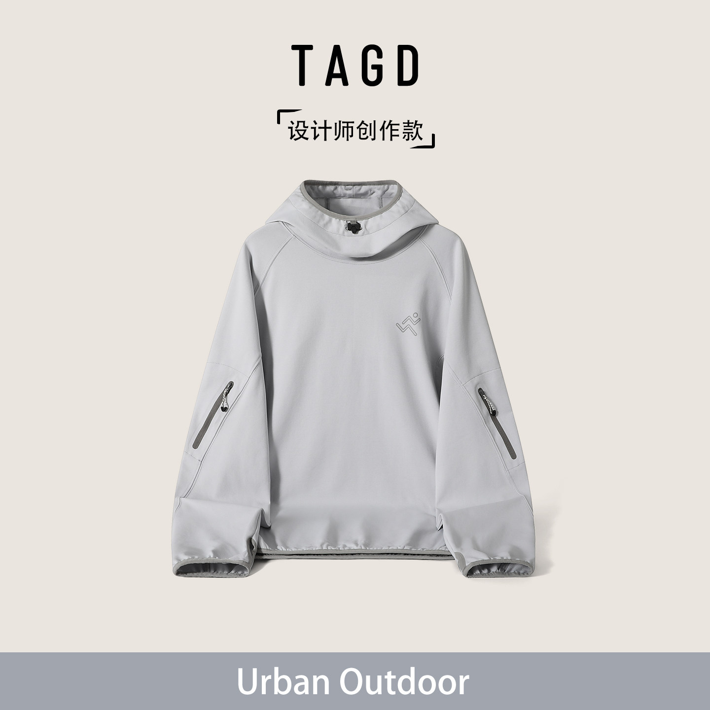 Зимняя куртка TAGD Chinese mountain outdoor, ветрозащитный и сухой спортивный свитер с капюшоном, повседневный универсальный топ