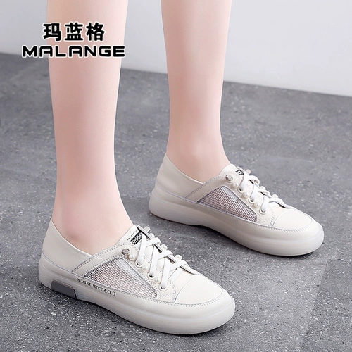 Кожаные дышащие туфли, из натуральной кожи, мягкая подошва