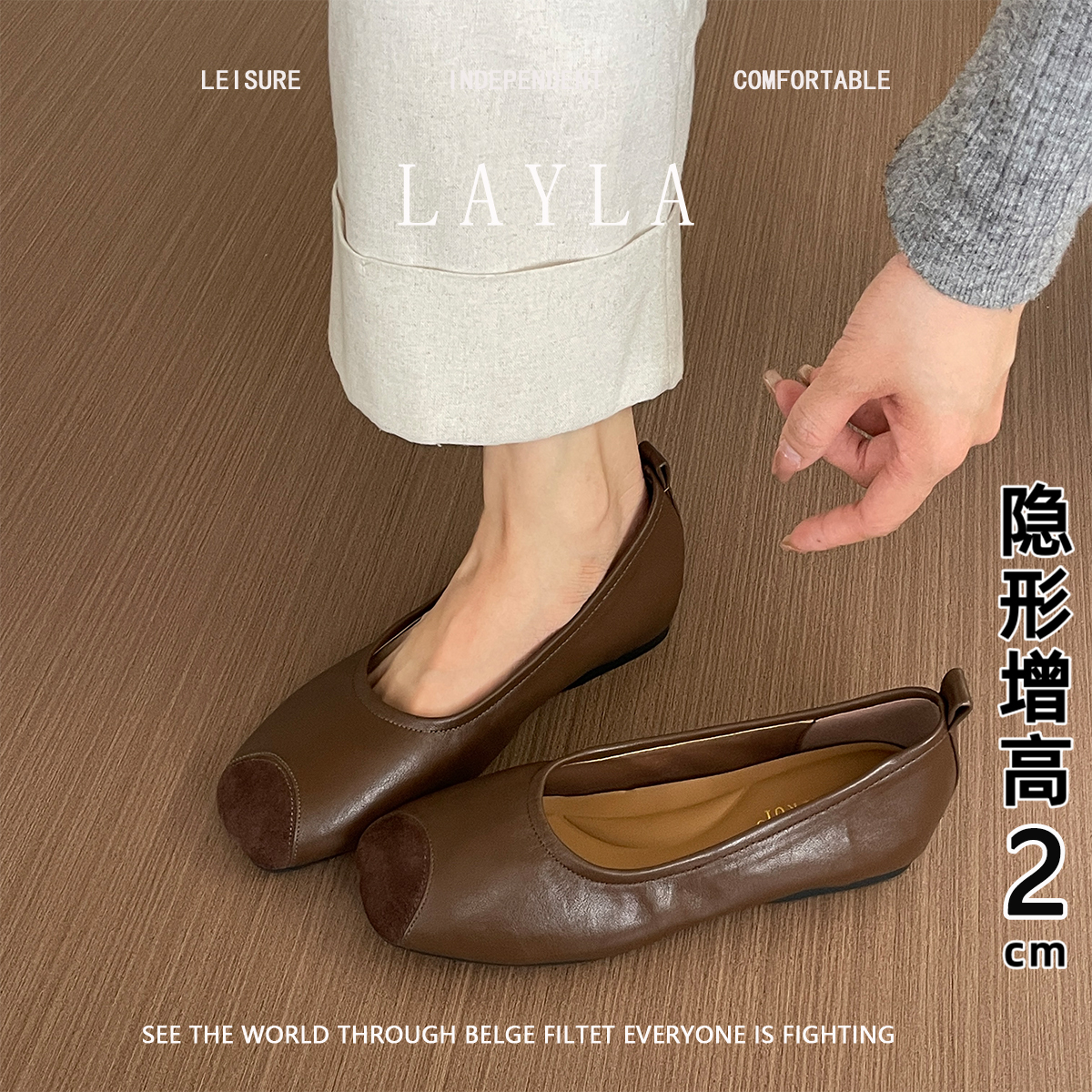 Увеличенная педаль, новинка 2025 года, весенние тонкие туфли в стиле ретро, женская обувь, универсальные модные тонкие туфли в горошек, мягкая подошва, удобная внутри