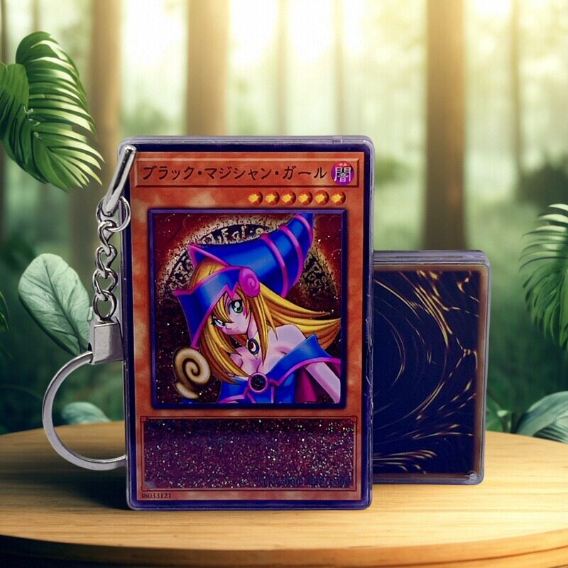 Японская карта PTCG Yu-gi-oh, брелок с зыбучими песками, подвеска в виде девушки-волшебницы, Акриловая карта Маджонг на заказ