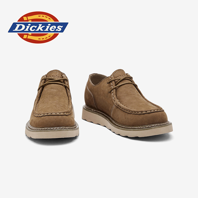 Мужская обувь Dickies; новинка осени; мужская обувь в стиле ретро с низким вырезом; повседневная кожаная обувь в стиле old money; мужская обувь