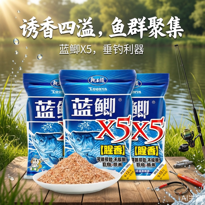 Приманка Dragon King hate bait Field Blue Carpian carp x5 - рыбная ароматная тайваньская приманка для ловли карася, специальная для дикой рыбалки, корм для гнездящихся карпов