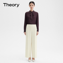 [Classic Continuation] Theory Women's Triacetate Blended Draping Wide Leg Casual Pants L0109223