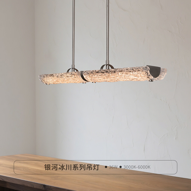 Роскошная ресторанная стеклянная люстра SAKA light, итальянская люстра полного спектра, современная высококлассная минималистская островная вилла, односложный полосатый светильник