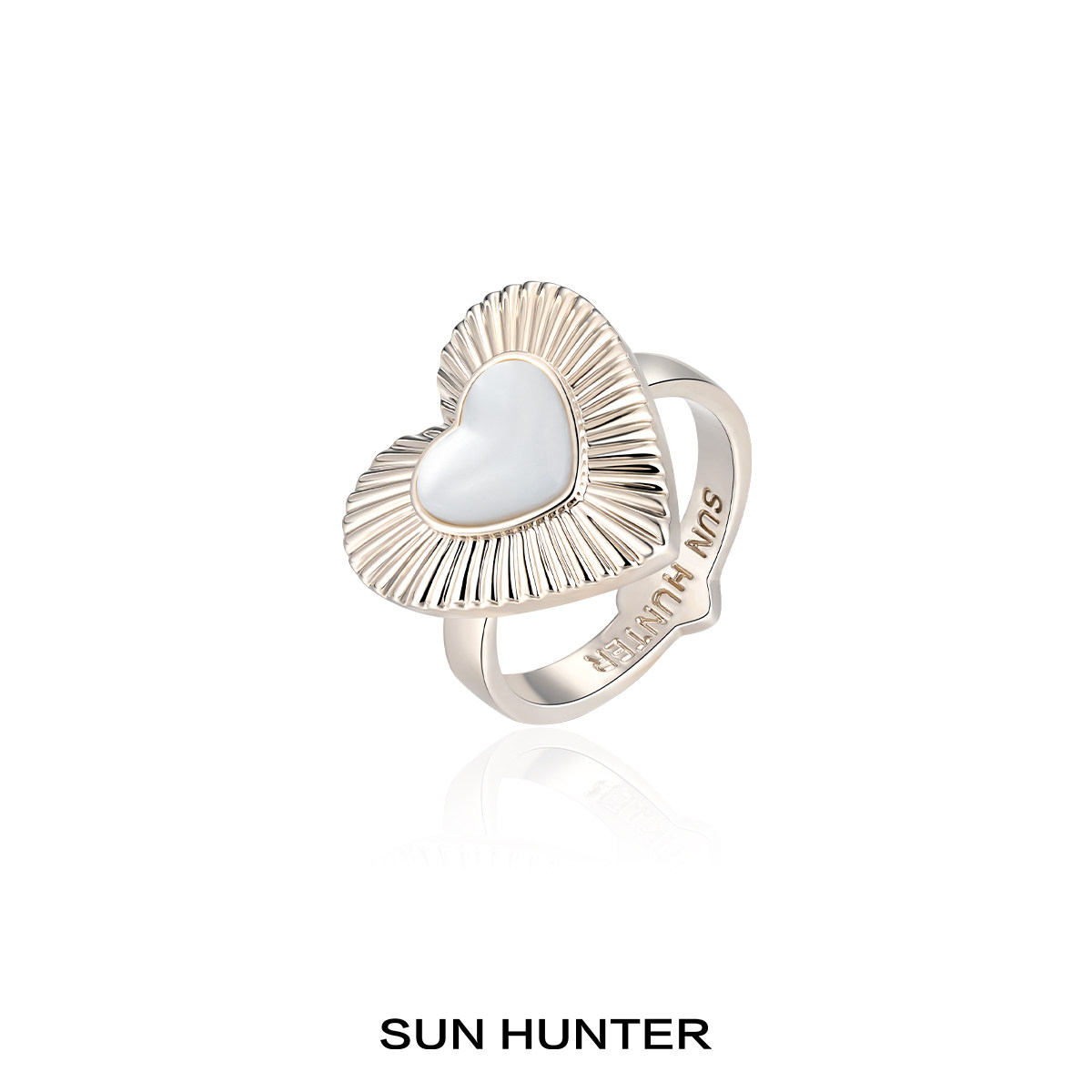 Sanheng SUN HUNTER оригинальное кольцо-фритиллярий в форме сердца, открывающее нишу, легкое роскошное ретро весенне-летнего темперамента Майяра