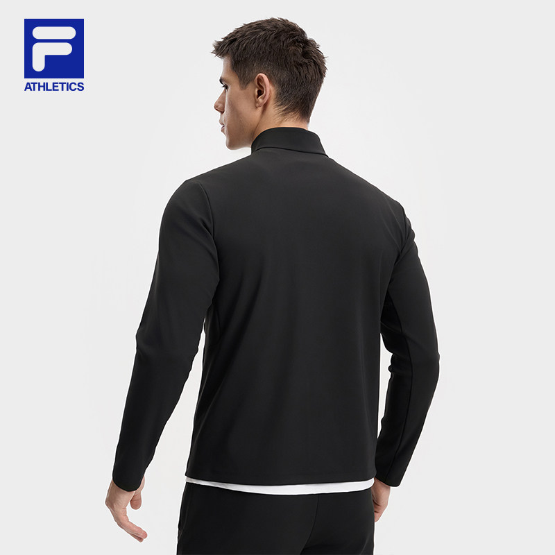 Официальная мужская трикотажная куртка FILA с длинными рукавами, новинка осени 2025, базовый солнцезащитный топ для фитнеса и спорта