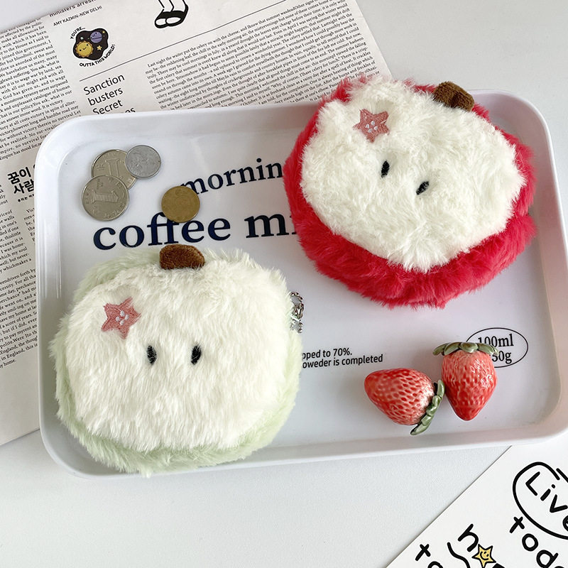 Quirky and stylish mini coin purse, high-value portable card holder, mini, cute, plush, new 2026 bag.