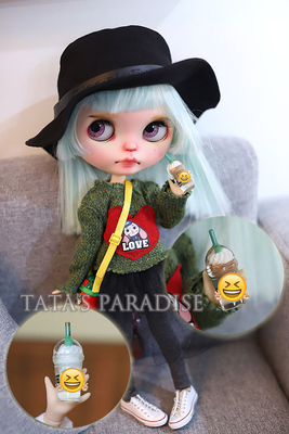 taobao agent 12分8分6分BJD.小布blythe娃屋拍照道具配件 仿真迷你咖啡杯