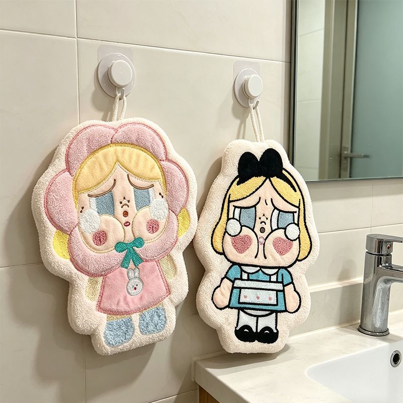 Cute Alice-themed wall-mounted bathroom shower head, quick-drying and absorbent...
