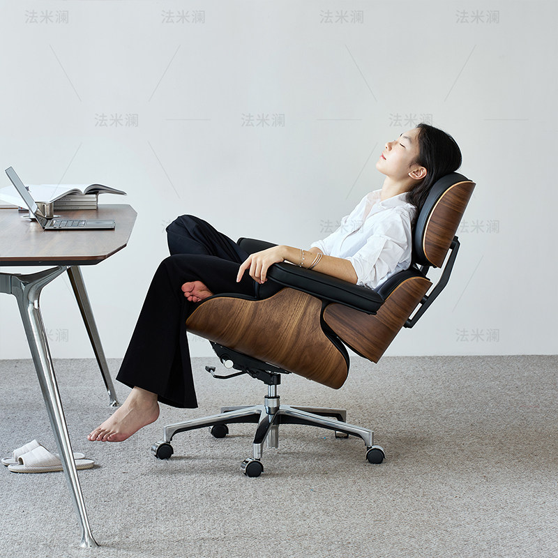 Компьютерное кресло офисное кресло Eames современное кресло босса домашнее удобное деловое кожаное кресло руководителя вращающееся кресло для сидячего образа жизни