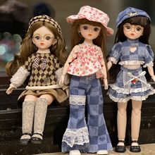 30cm doll Barb with 20 joints, new BJD doll, 3-6 year old girl, family change doll