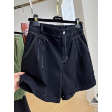 Large size pants, high waisted wide leg casual shorts