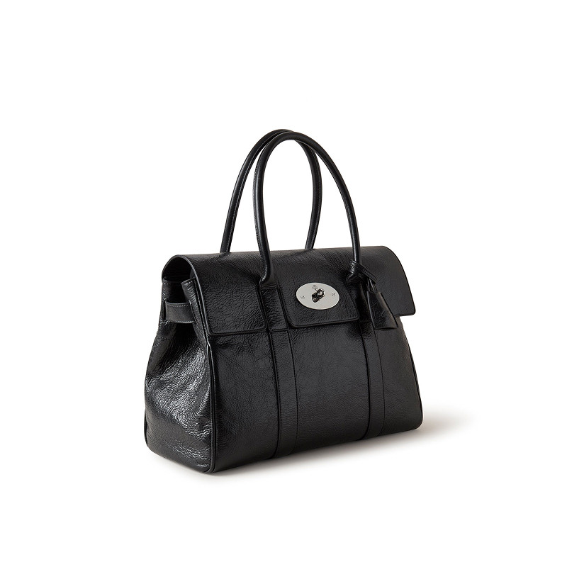 【Эксклюзивные преимущества】 Кожаная сумка из вощеной кожи Mulberry/Mabaoli Bayswater на одно плечо для поездок в пригородах.