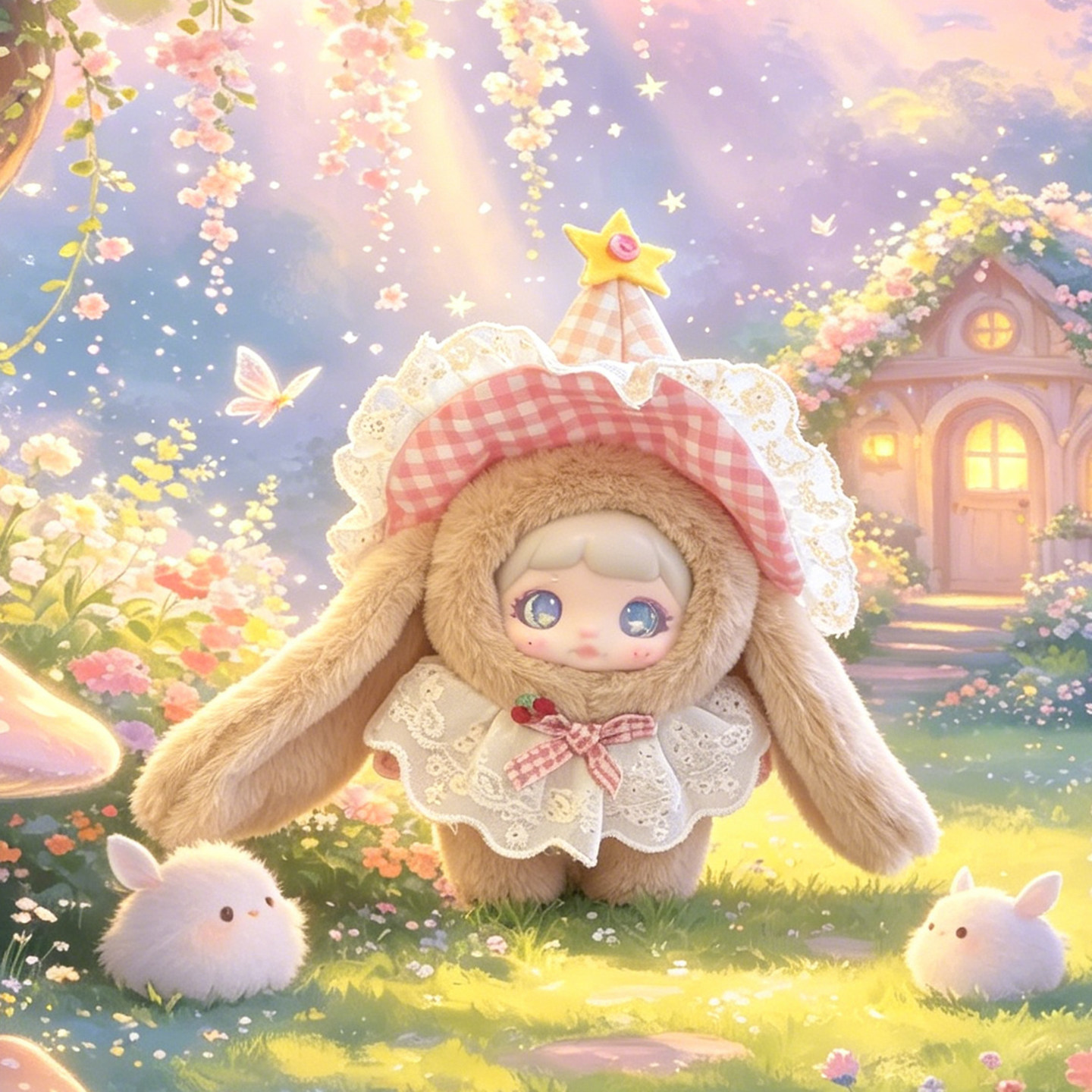 Новая милая виниловая кукла кукла плюшевая игрушка кулон tide play вислоухий кролик кукла подарок на день рождения для девочек