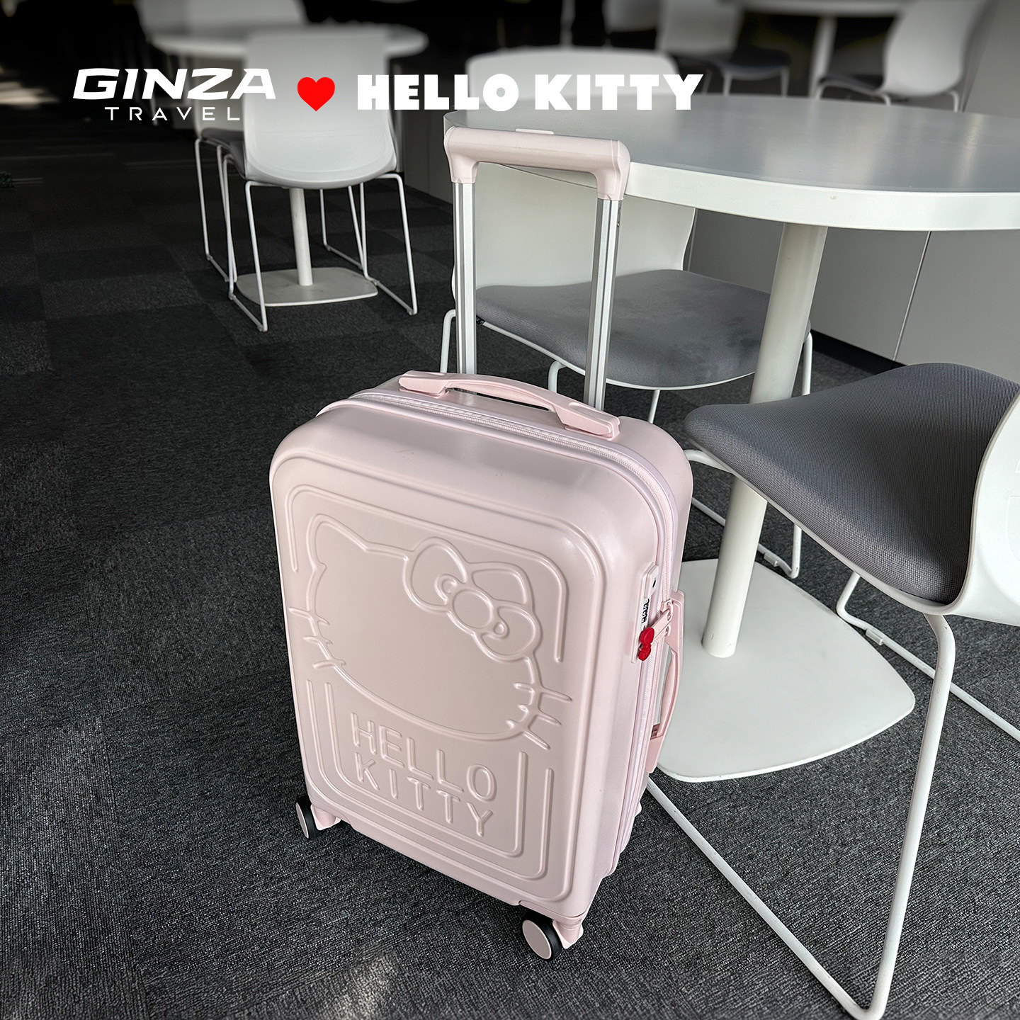 Ginza xHelloKitty подлинный совместный чемодан студентки, милый розовый чемодан-тележка kt cat