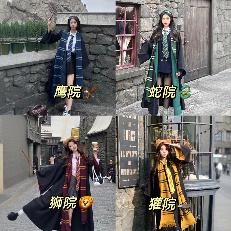 Harry Potter House Robe Cloak Wizard Costume