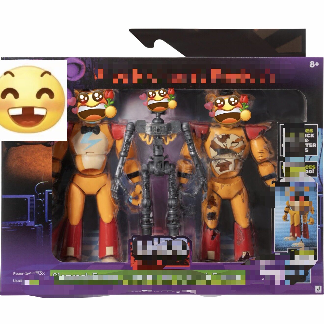 Здесь игрушечный глэм-рок мишка от Jazwares, фильм мрачный...