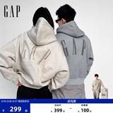 [Одобрение Cheng Yi] Осень 2026 года для мужчин и женщин от Gap, новый флисовый кардиган с капюшоном и логотипом, свитер 1SS623707